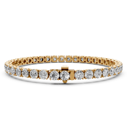 9.5 CT Diamond Tennis Bracelet in 18KT Gold | 38 Stones