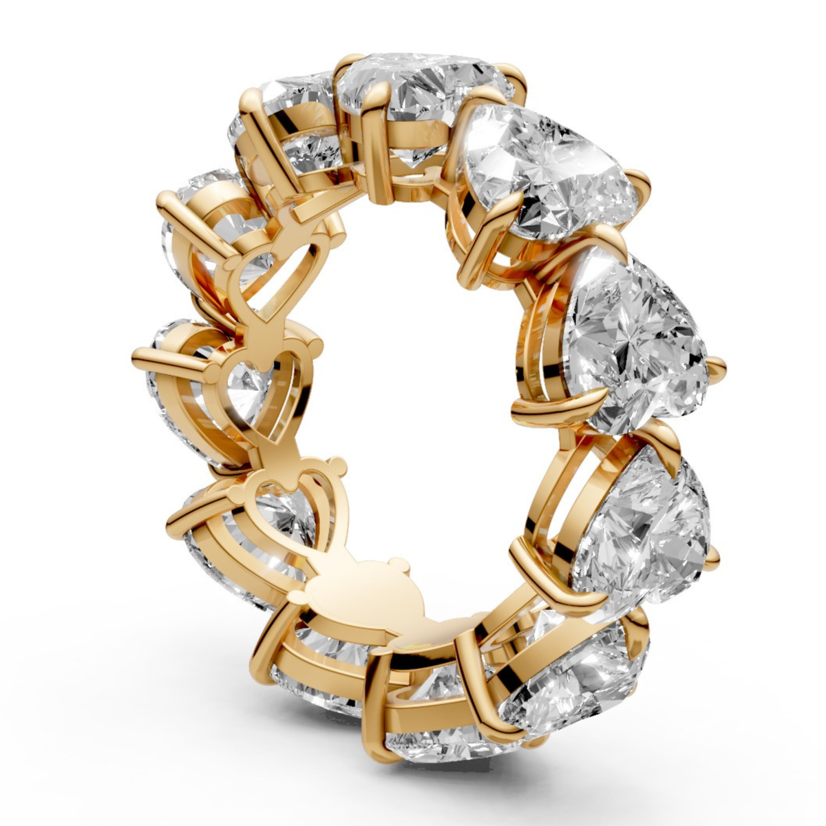 11-Diamond Ring in Solitaire-Inspired Design