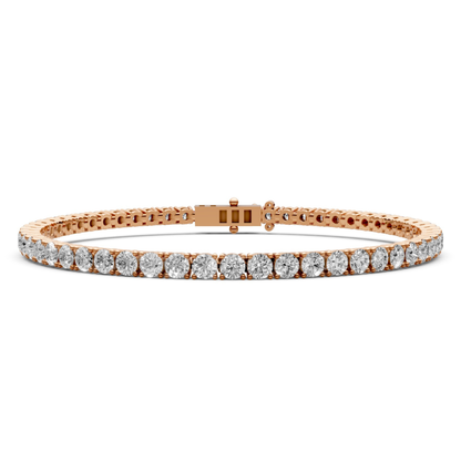 5.4 CT Diamond Tennis Bracelet in 18KT Gold | 54 Stones
