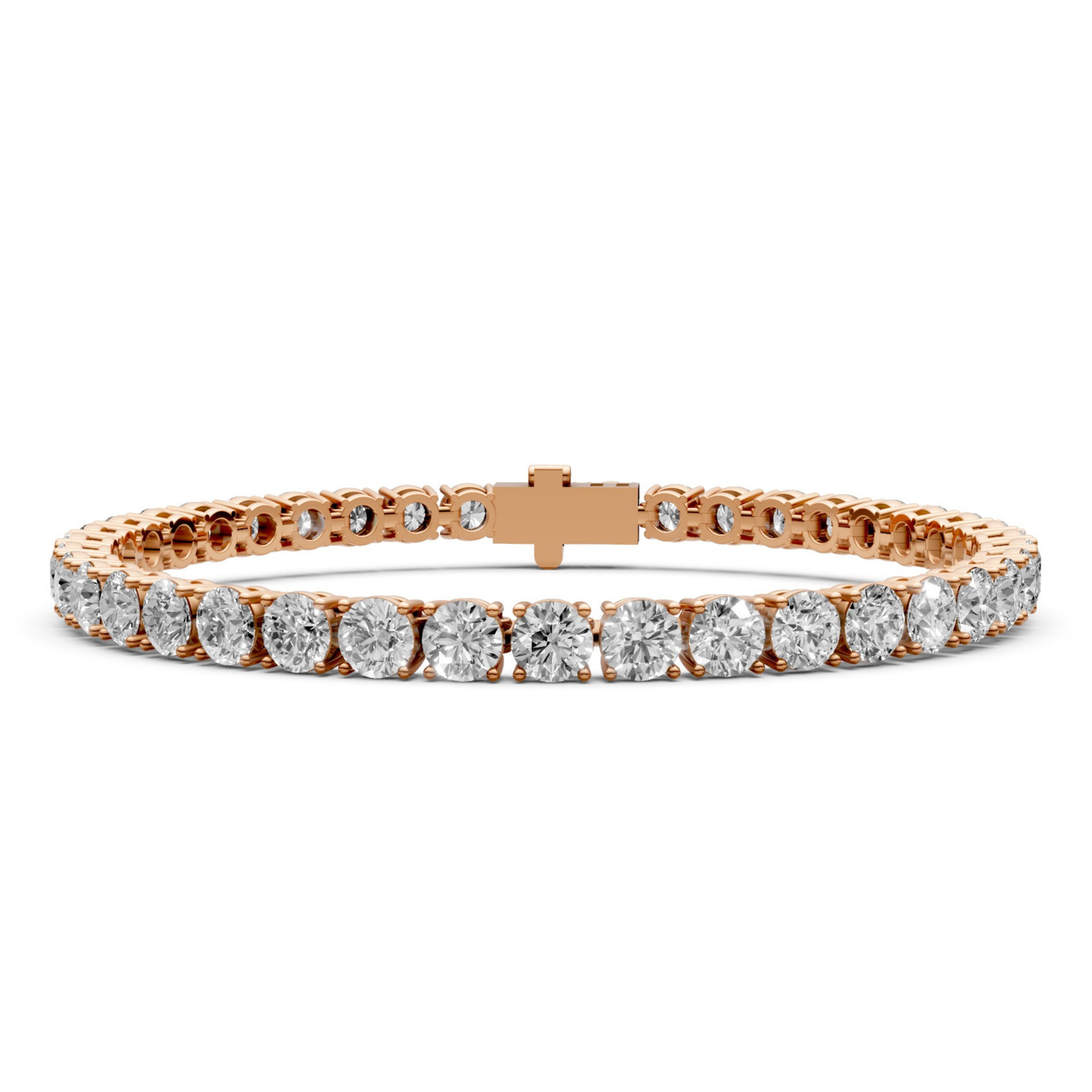 9.5 CT Diamond Tennis Bracelet in 18KT Gold | 38 Stones