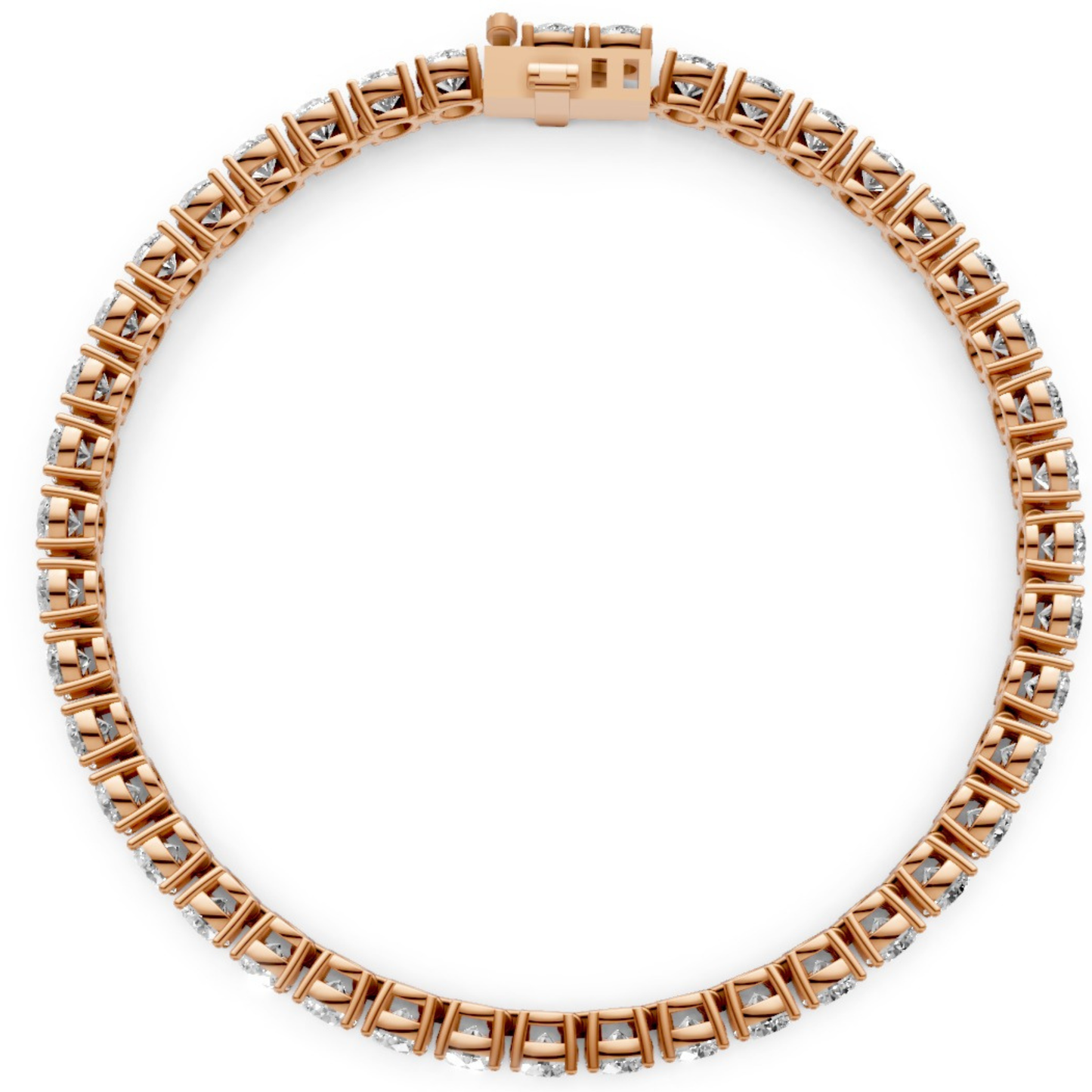 8.4 CT Diamond Tennis Bracelet in 18KT Gold | 42 Stones