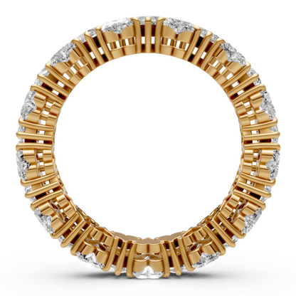 26-Diamond 0.10 CT Ring with Sleek Contemporary Design