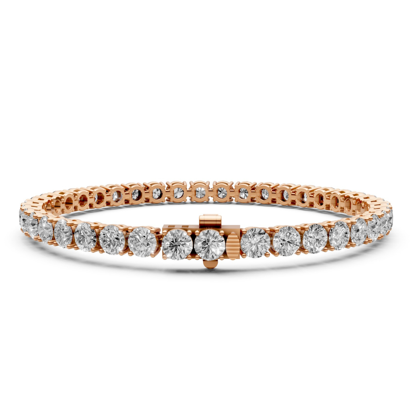 9.5 CT Diamond Tennis Bracelet in 18KT Gold | 38 Stones