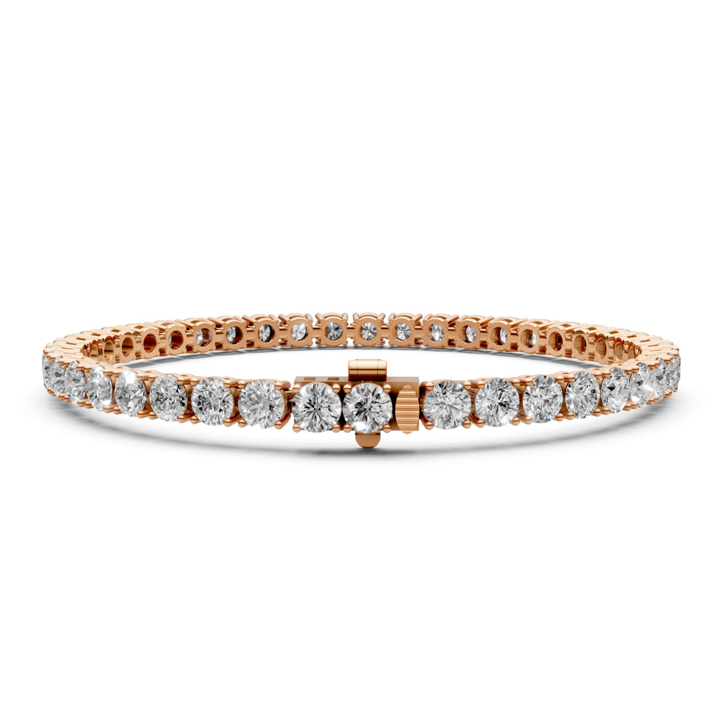 8.4 CT Diamond Tennis Bracelet in 18KT Gold | 42 Stones