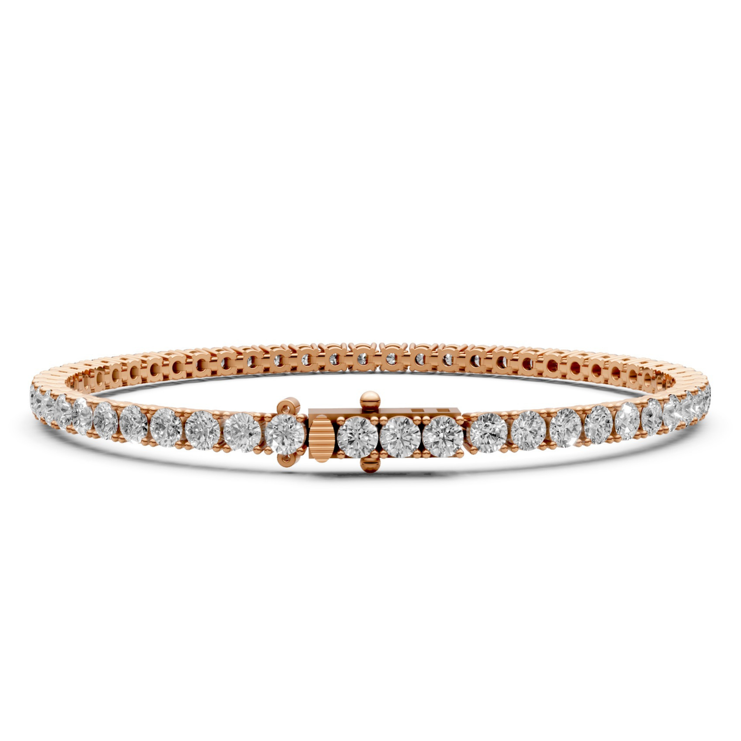 5.4 CT Diamond Tennis Bracelet in 18KT Gold | 54 Stones