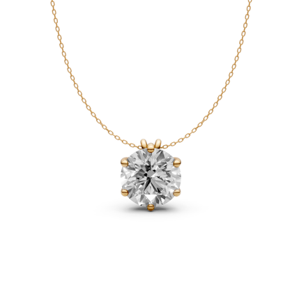Lab-Grown Diamond Pendant in 18KT Gold | IGI Certified