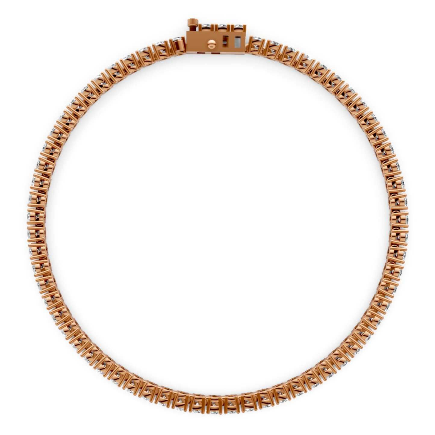 3.25 CT Lab-Grown Diamond Bracelet in 18KT Gold | 65 Stones