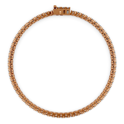 3.25 CT Lab-Grown Diamond Bracelet in 18KT Gold | 65 Stones