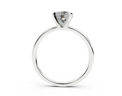18K Gold Sleek Comfort Diamond Engagement Ring 1 Carat