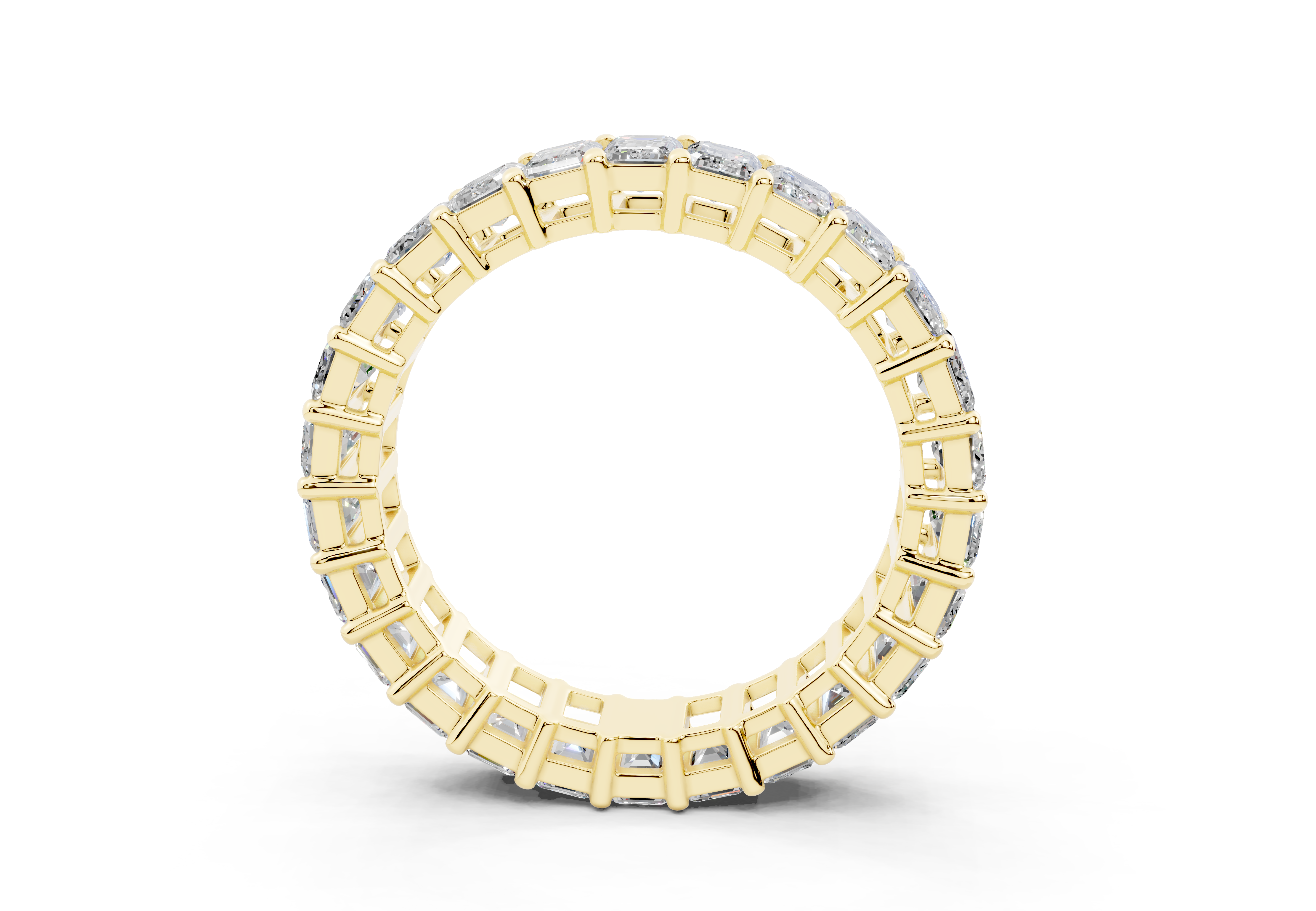 Emerald Cut Eternity Band