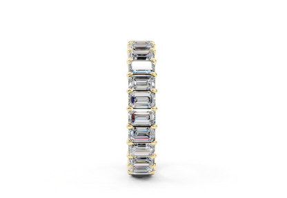 Emerald Cut Eternity Band