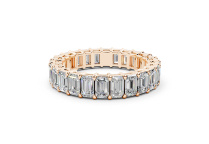 Emerald Cut Eternity Band