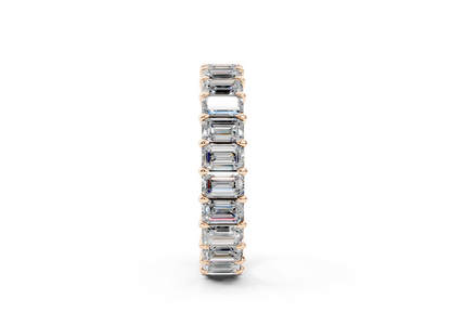 Emerald Cut Eternity Band