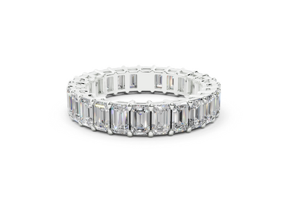 Emerald Cut Eternity Band