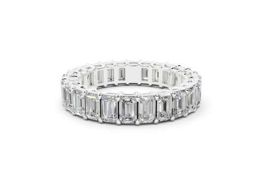 Emerald Cut Eternity Band