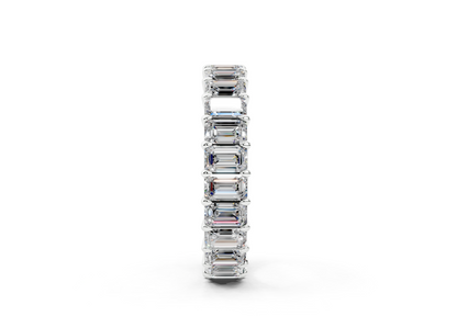 Emerald Cut Eternity Band