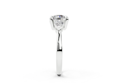 18K Gold Three Stone Pear Shaped Diamond Engagement Ring 2 Carat