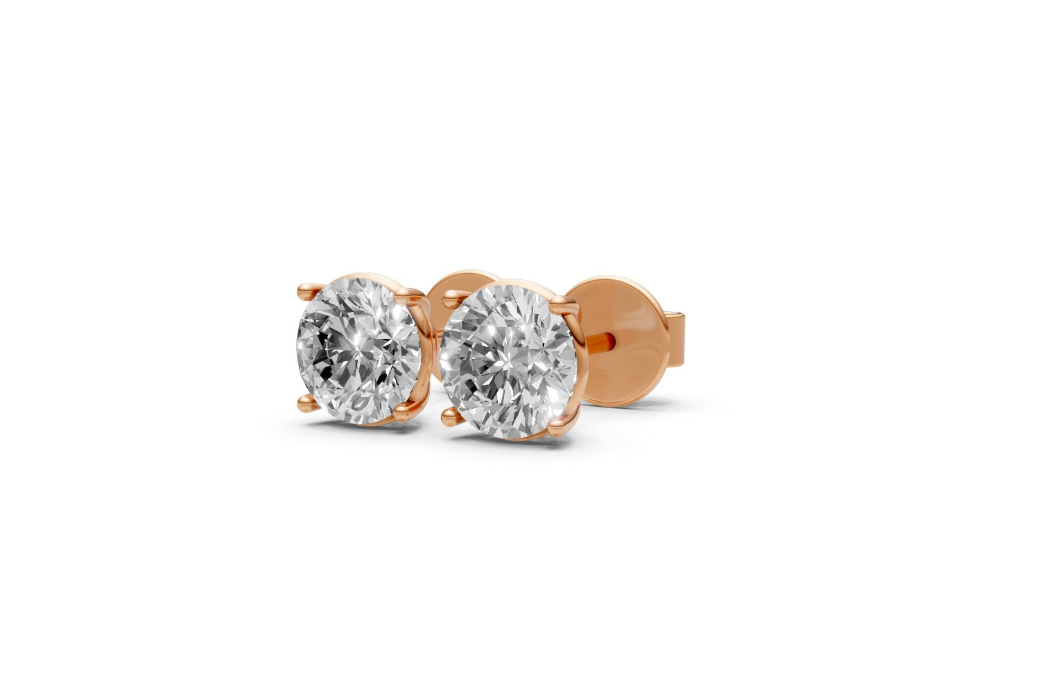 Round Diamond Studs 2.06ct | Earrings | The Carat Lab