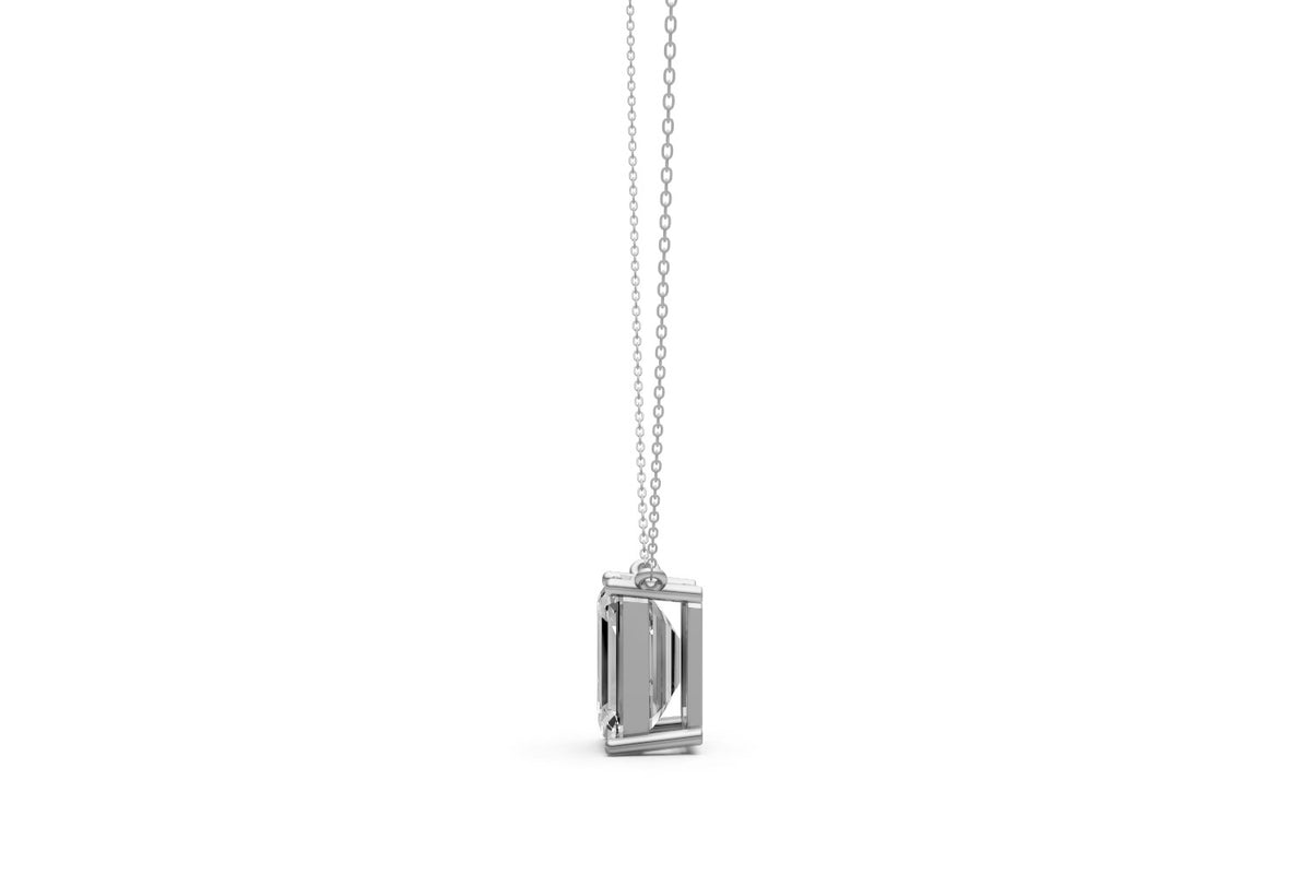 Lab Grown Diamond Solitaire Pendant – 18k White Gold, IGI Certified