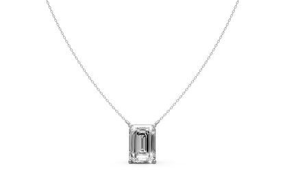 3.04ct Lab Grown Diamond Solitaire Pendant – 18k White Gold, IGI Certified