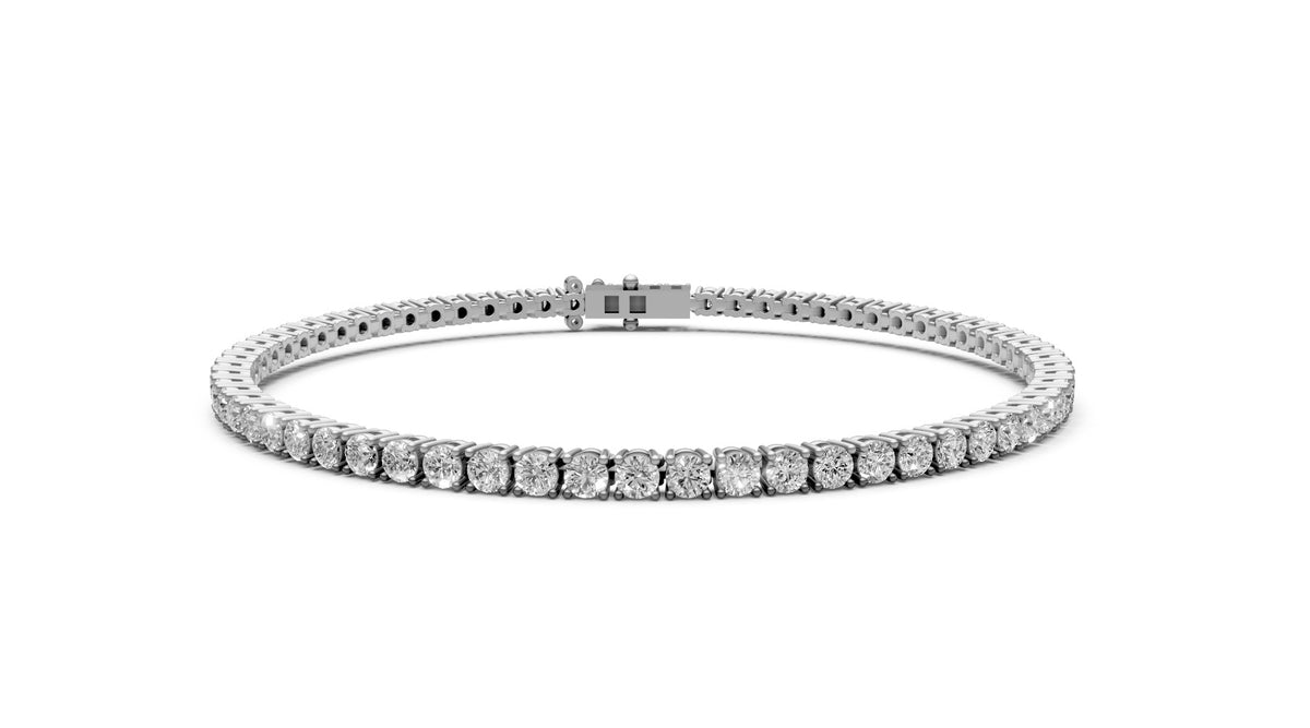 Round Diamond Bracelet 2.9ct | Bracelets | The Carat Lab
