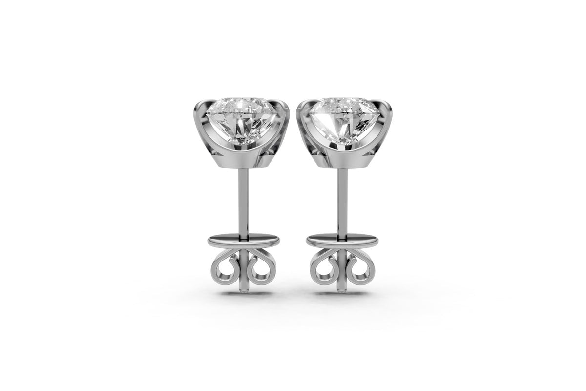 Pear-Cut Diamond Studs 3.04ct | Earrings | The Carat Lab