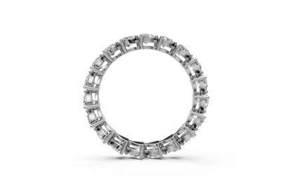 1.84ct Heart-Cut Lab Grown Diamond Eternity Ring – 18k White Gold
