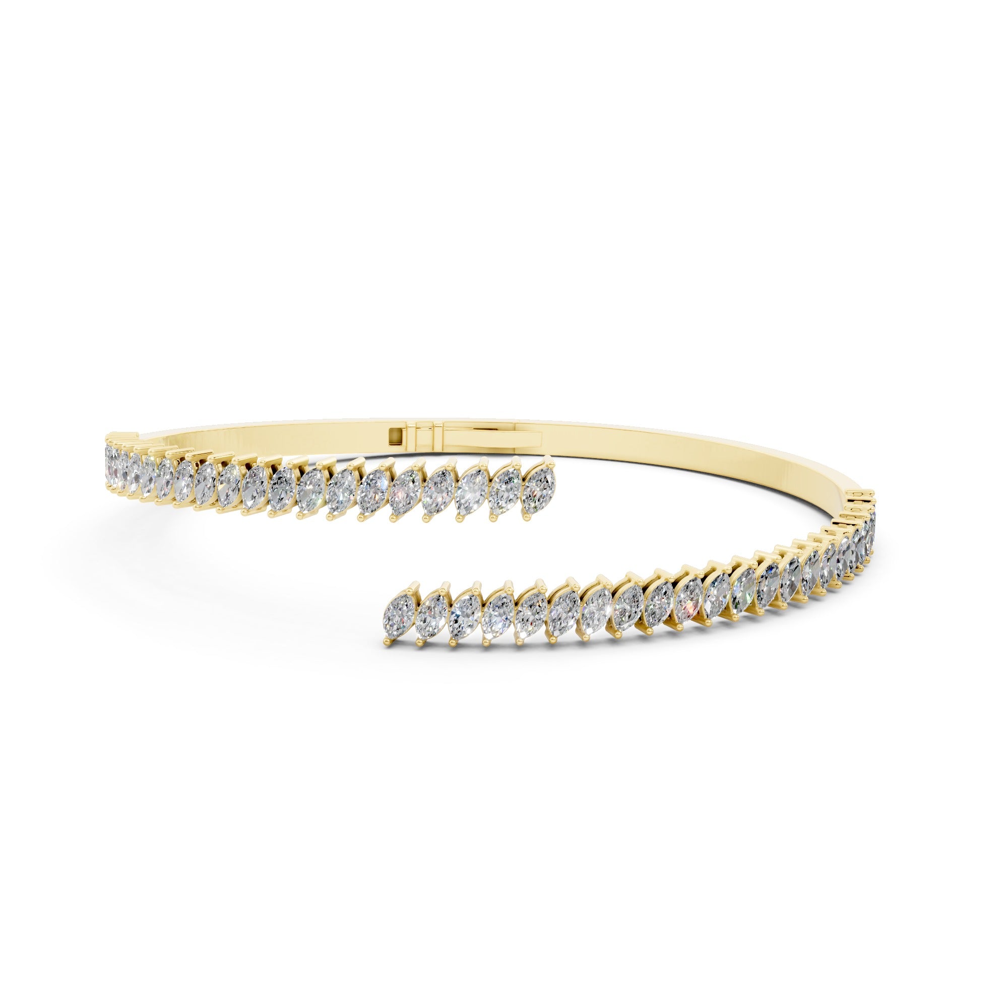 Petite Marquise Cuff Bangle | Bracelets | The Carat Lab
