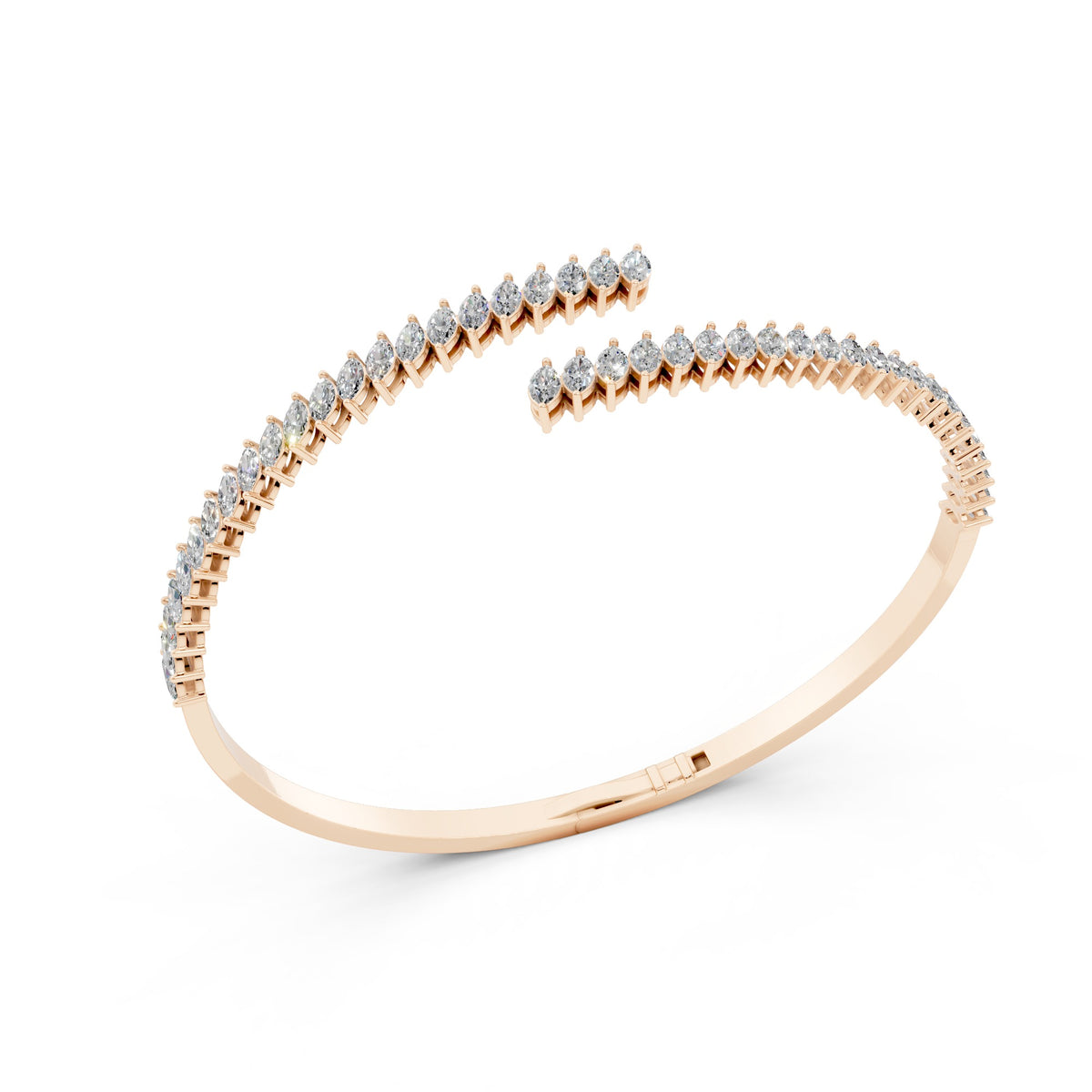 Petite Marquise Cuff Bangle | Bracelets | The Carat Lab
