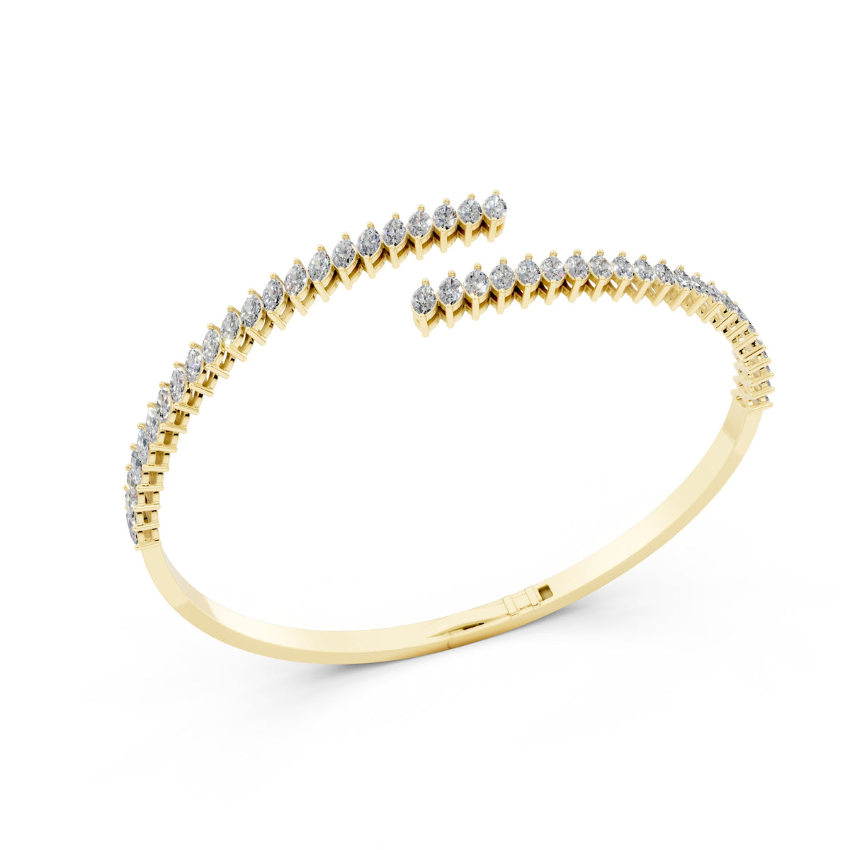 Petite Marquise Cuff Bangle | Bracelets | The Carat Lab