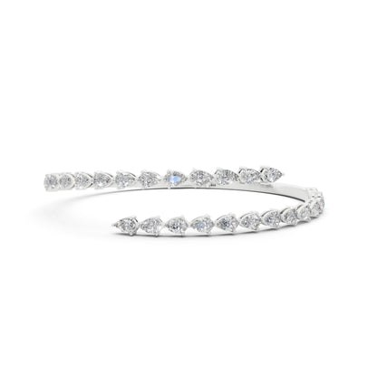 Bold Pear Cuff Bangle