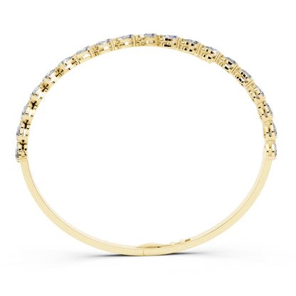 Bold Pear Cuff Bangle