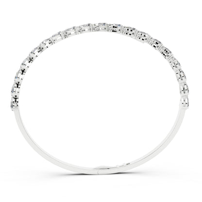 Bold Pear Cuff Bangle