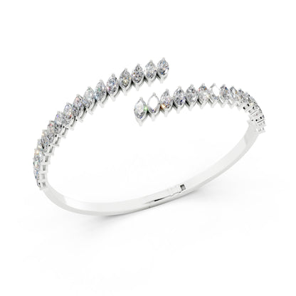 Bold Marquise Cuff Bangle