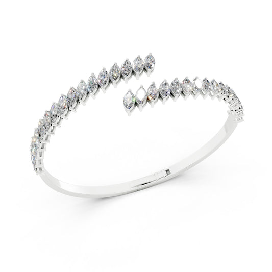 Bold Marquise Cuff Bangle