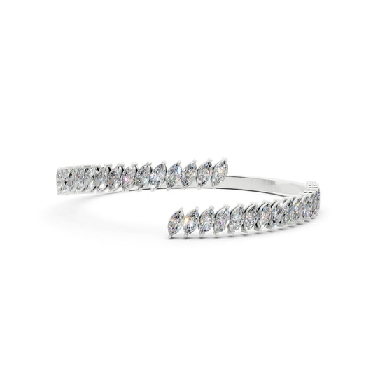 Bold Marquise Cuff Bangle