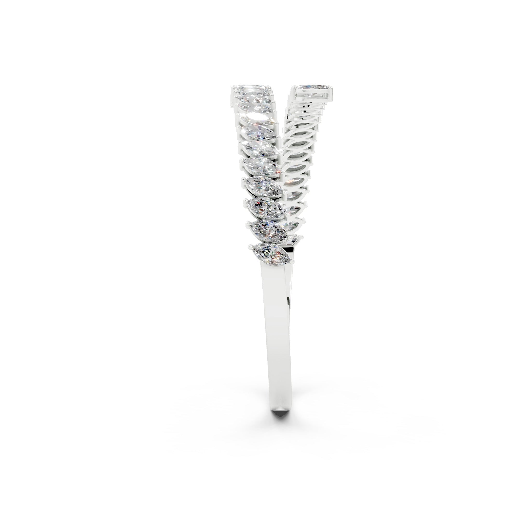 Bold Marquise Cuff Bangle | Bracelets | The Carat Lab