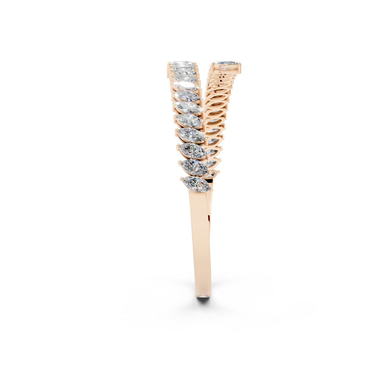 Bold Marquise Cuff Bangle | Bracelets | The Carat Lab