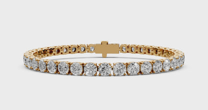 9.5 CT Diamond Tennis Bracelet in 18KT Gold | 38 Stones