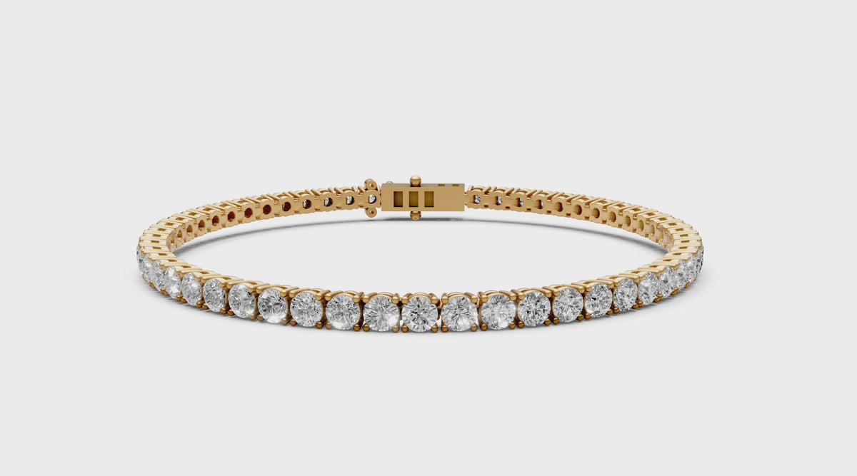 Round Diamond Bracelet 5.28ct | Bracelets | The Carat Lab