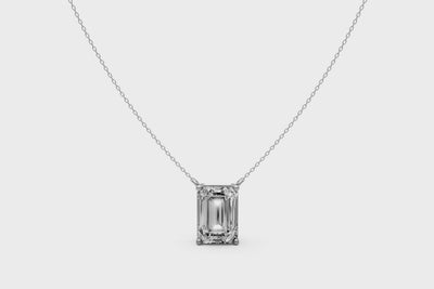 Lab Grown Diamond Solitaire Pendant – 18k White Gold, IGI Certified