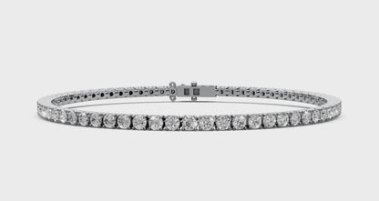 3.25 CT Lab-Grown Diamond Bracelet in 18KT Gold | 65 Stones