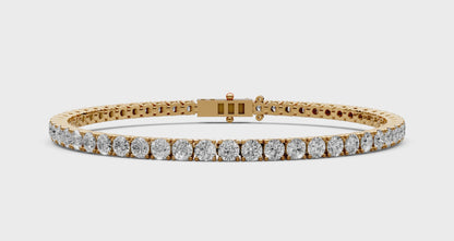 5.4 CT Diamond Tennis Bracelet in 18KT Gold | 54 Stones