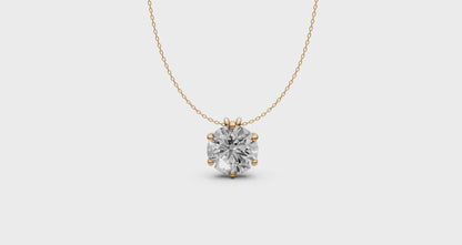 Lab-Grown Diamond Pendant in 18KT Gold | IGI Certified