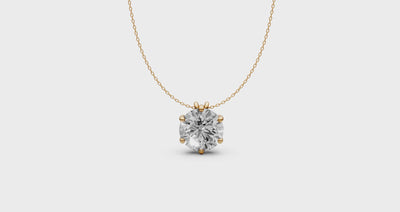 Lab-Grown Diamond Pendant in 18KT Gold | IGI Certified
