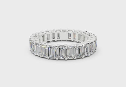 Emerald Cut Eternity Band