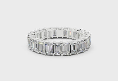 Emerald Cut Eternity Band
