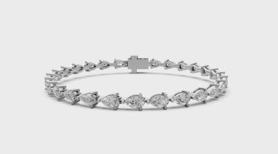 Pear Diamond Bracelet 4.66ct | Bracelets | The Carat Lab
