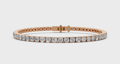 5.4 CT Diamond Tennis Bracelet in 18KT Gold | 54 Stones