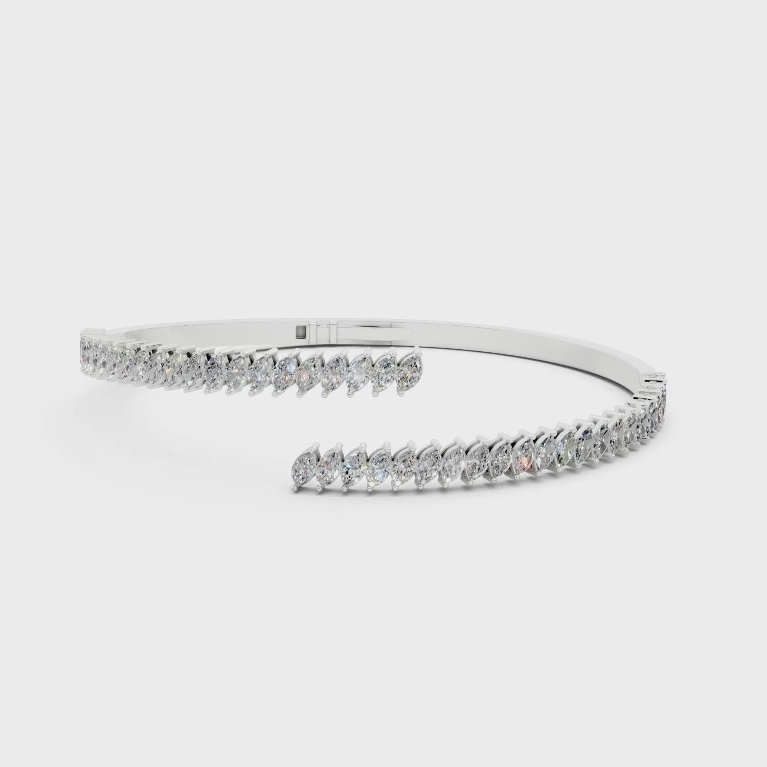 Petite Marquise Cuff Bangle | Bracelets | The Carat Lab
